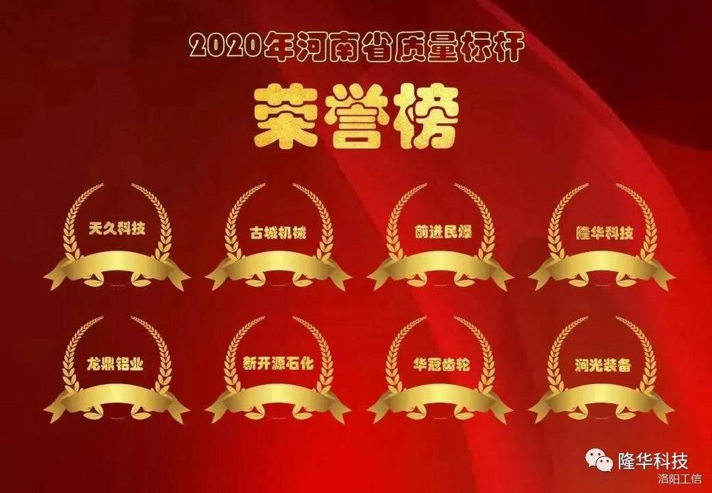 喜报！博天堂918公司入选河南省质量标杆企业